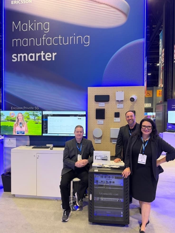 Future Technologies team at a private 5G showcase
