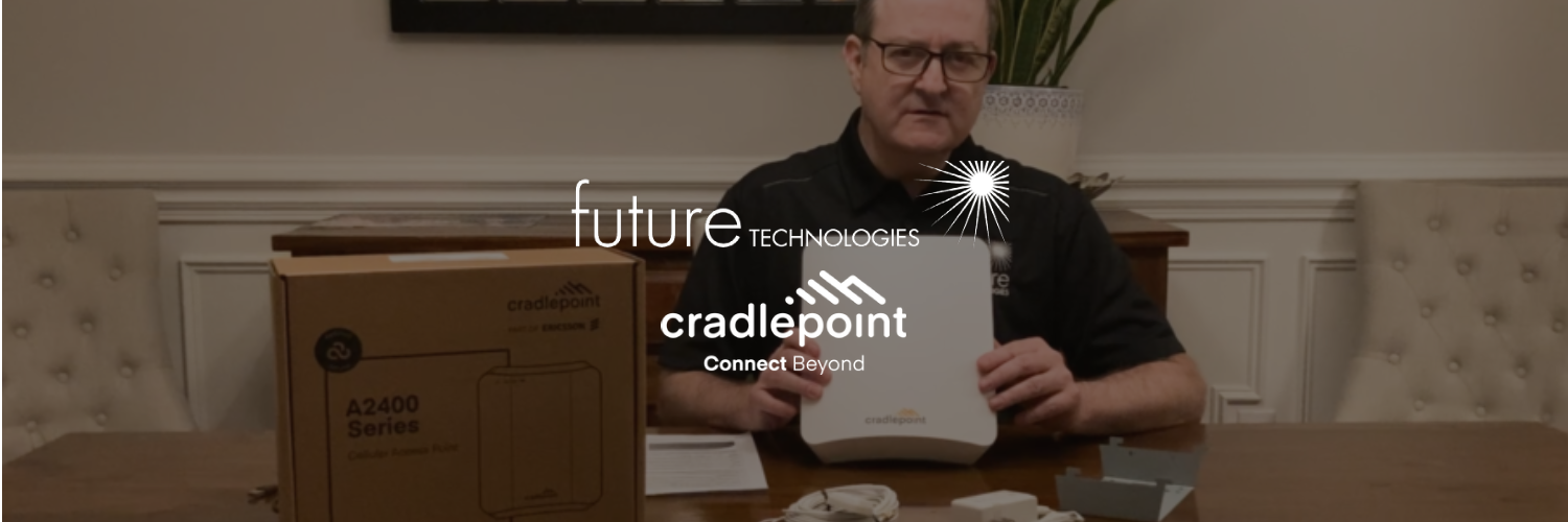 Featured image for “TECH TALK: Cradlepoint A2400 Indoor Cellular Access Point | Ep. 1”
